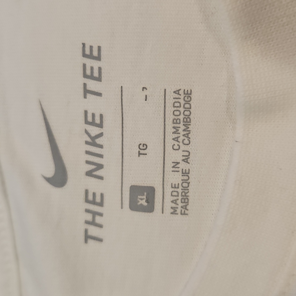 Nike White Graphic Men's Shirt Sz XL - Picture 4 of 6